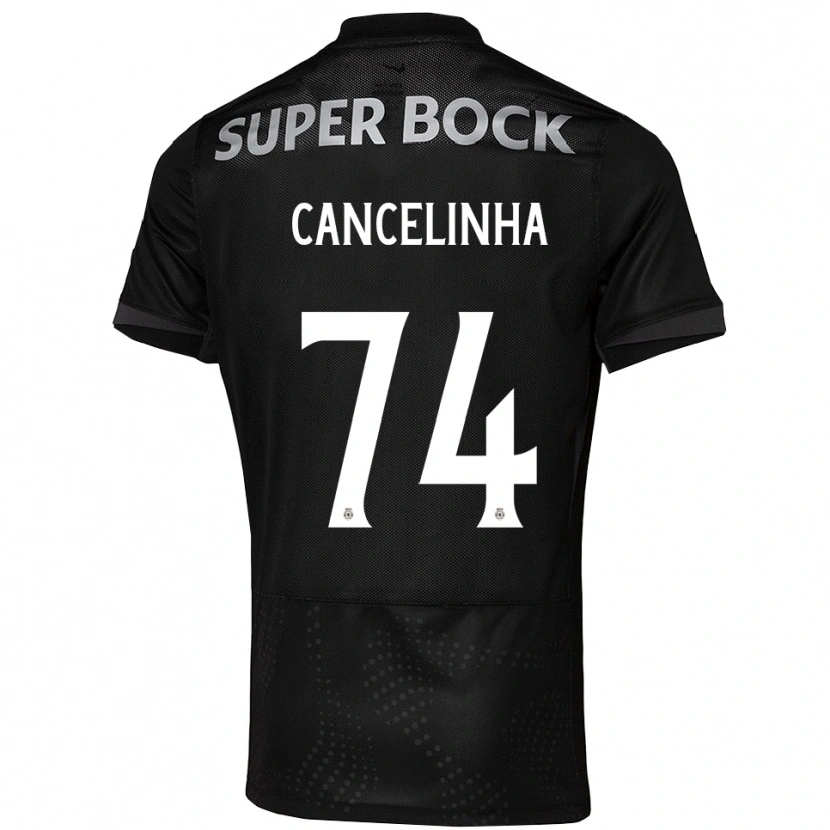 Danxen Niño Camiseta Érica Cancelinha #74 Negro Blanco 2ª Equipación 2025/26 La Camisa México