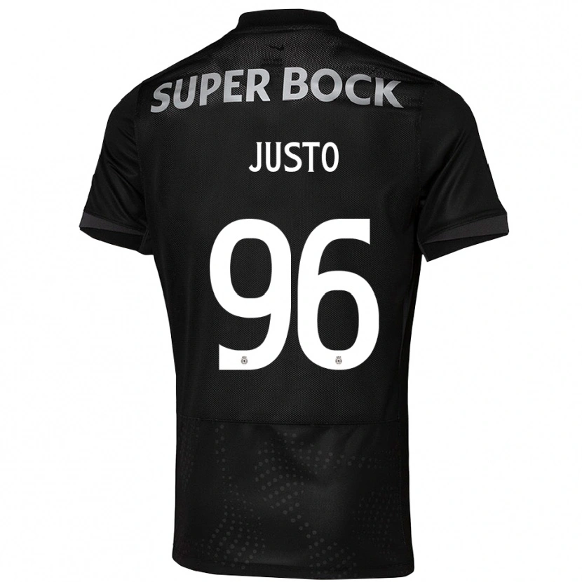 Danxen Niño Camiseta Samuel Justo #96 Negro Blanco 2ª Equipación 2025/26 La Camisa México