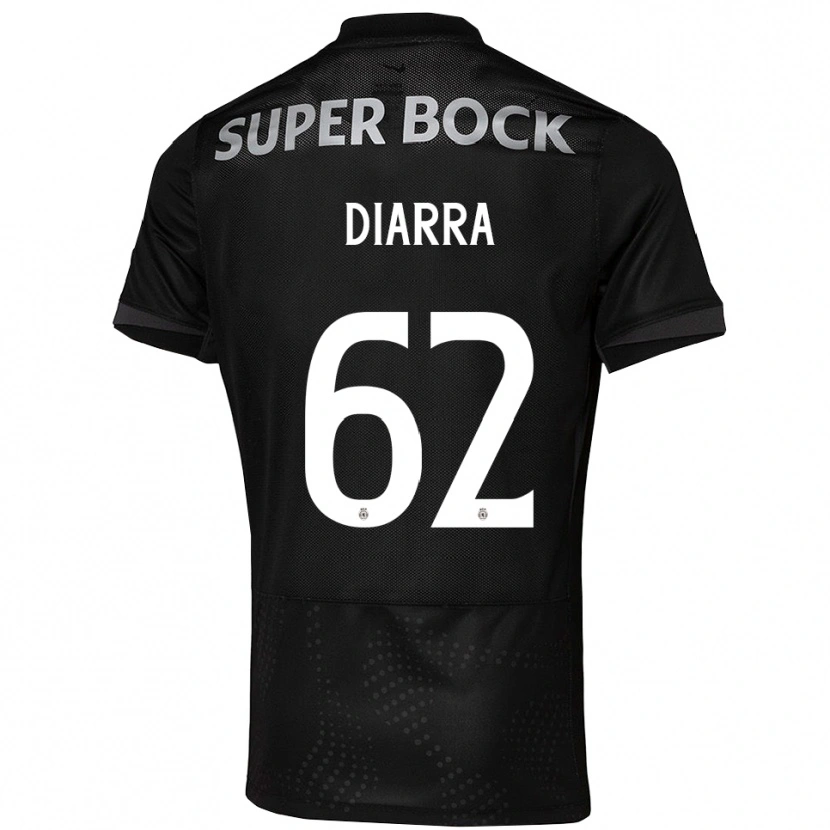 Danxen Niño Camiseta Ibrahim Diarra #62 Negro Blanco 2ª Equipación 2025/26 La Camisa México