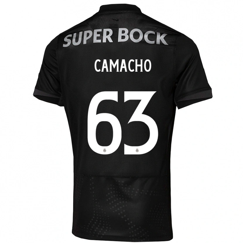 Danxen Niño Camiseta Rafael Camacho #63 Negro Blanco 2ª Equipación 2025/26 La Camisa México