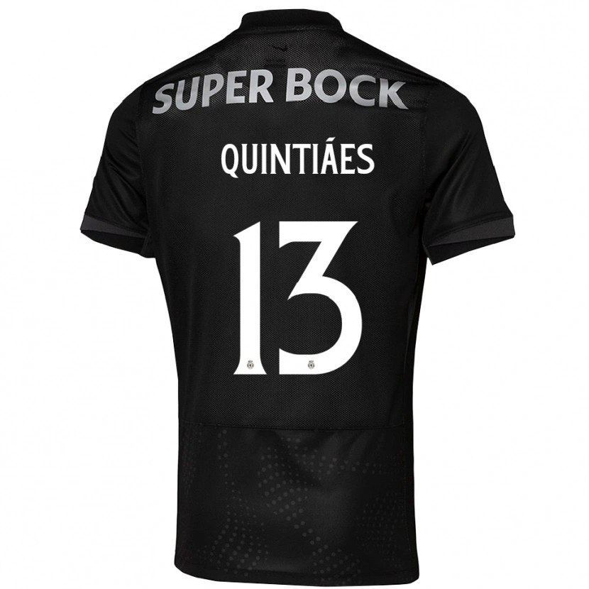 Danxen Niño Camiseta Rodrigo Quintiães #13 Negro Blanco 2ª Equipación 2025/26 La Camisa México