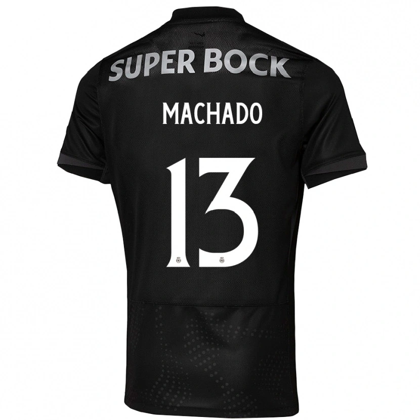Danxen Niño Camiseta Francisco Machado #13 Negro Blanco 2ª Equipación 2025/26 La Camisa México