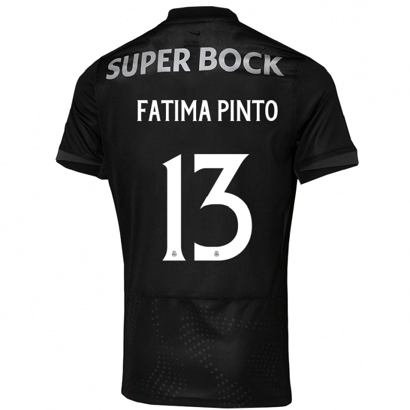 Danxen Niño Camiseta Fátima Alexandra Figueira Pinto #13 Negro Blanco 2ª Equipación 2025/26 La Camisa México