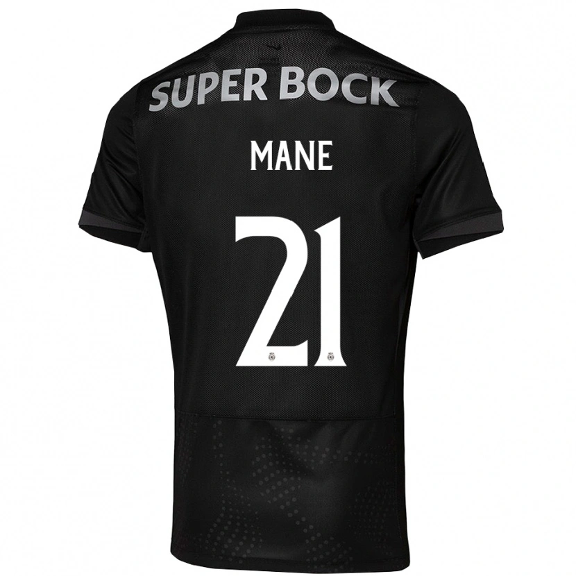 Danxen Niño Camiseta Isnaba Mane #21 Negro Blanco 2ª Equipación 2025/26 La Camisa México