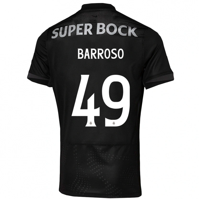 Danxen Niño Camiseta Leonardo Barroso #49 Negro Blanco 2ª Equipación 2025/26 La Camisa México
