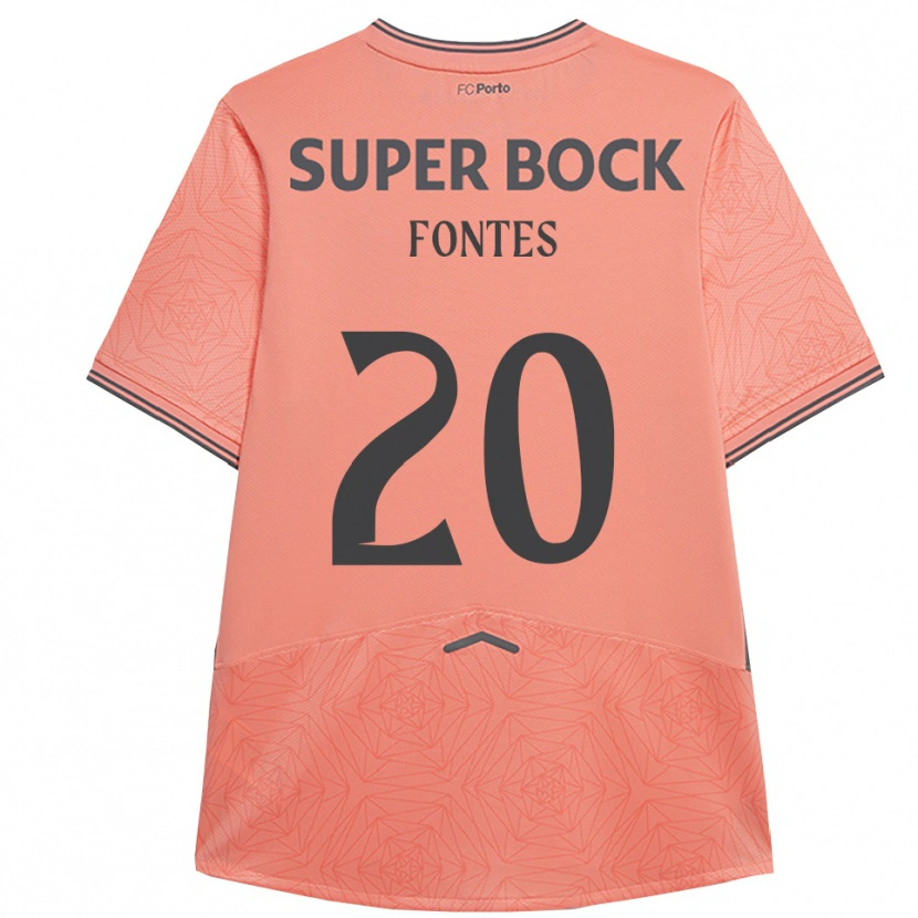 Danxen Niño Camiseta Goncalo Fontes #20 Rosa Marino 2ª Equipación 2025/26 La Camisa México