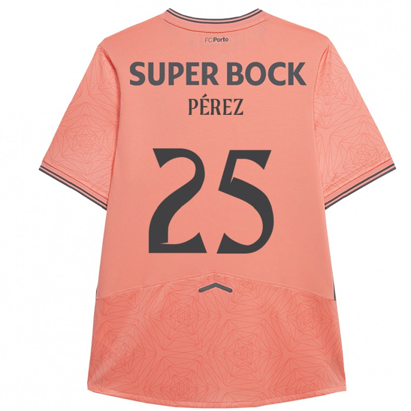 Danxen Niño Camiseta Tomás Pérez #25 Rosa Marino 2ª Equipación 2025/26 La Camisa México