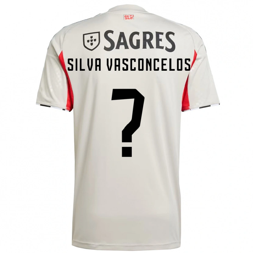 Danxen Niño Camiseta Martim Silva Vasconcelos #0 Blanco Roto Rojo 2ª Equipación 2025/26 La Camisa México