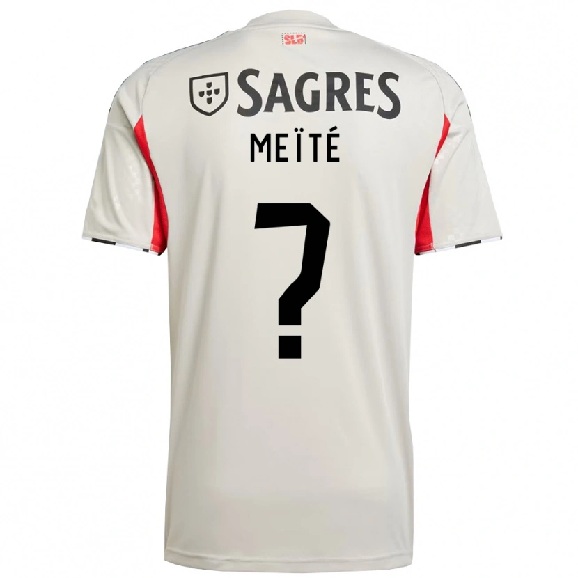Danxen Niño Camiseta Soualiho Meïté #0 Blanco Roto Rojo 2ª Equipación 2025/26 La Camisa México