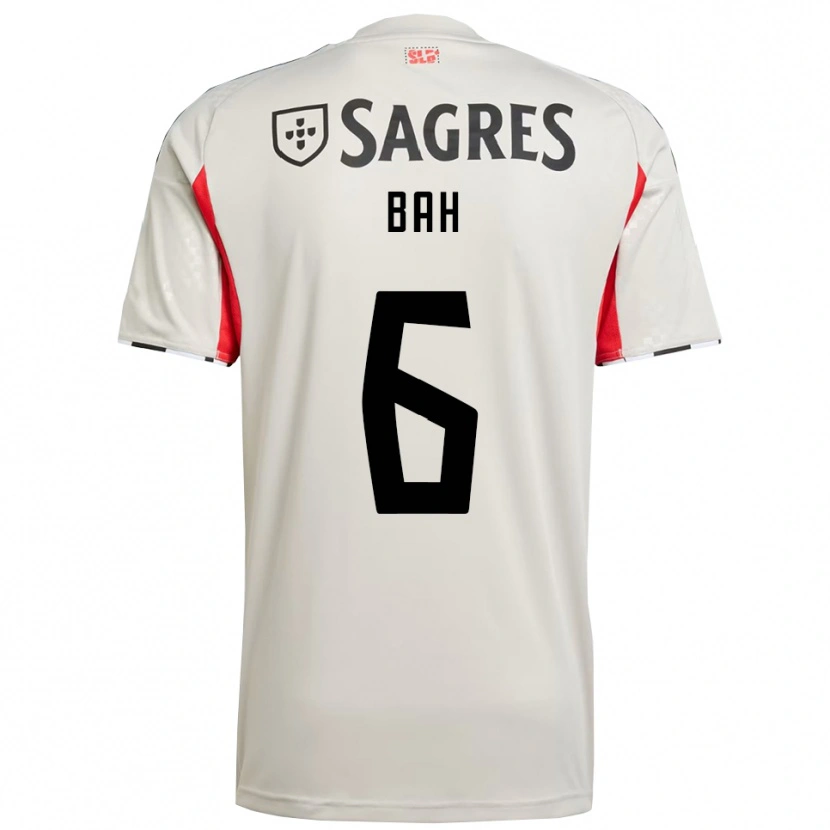 Danxen Niño Camiseta Alexander Bah #6 Blanco Roto Rojo 2ª Equipación 2025/26 La Camisa México