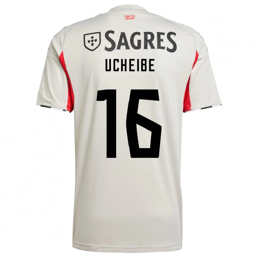 Danxen Niño Camiseta Christy Ucheibe #16 Blanco Roto Rojo 2ª Equipación 2025/26 La Camisa México