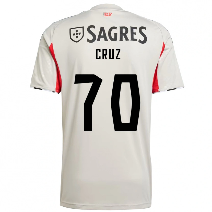 Danxen Niño Camiseta Filipe Cruz #70 Blanco Roto Rojo 2ª Equipación 2025/26 La Camisa México