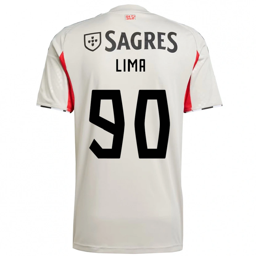 Danxen Niño Camiseta Ivan Lima #90 Blanco Roto Rojo 2ª Equipación 2025/26 La Camisa México