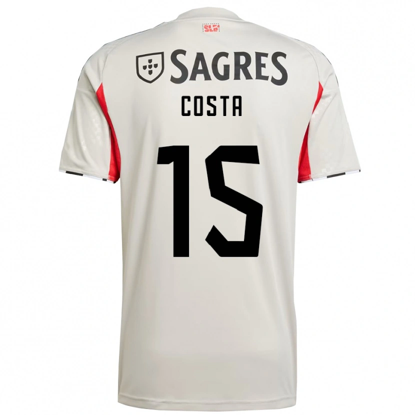 Danxen Niño Camiseta Carole Costa #15 Blanco Roto Rojo 2ª Equipación 2025/26 La Camisa México