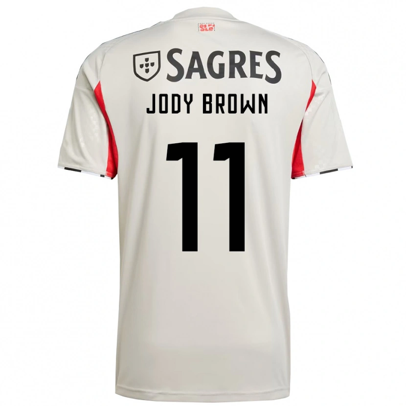 Danxen Niño Camiseta Jody Brown #11 Blanco Roto Rojo 2ª Equipación 2025/26 La Camisa México