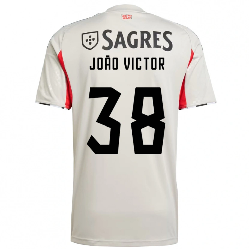 Danxen Niño Camiseta Joao Victor #38 Blanco Roto Rojo 2ª Equipación 2025/26 La Camisa México