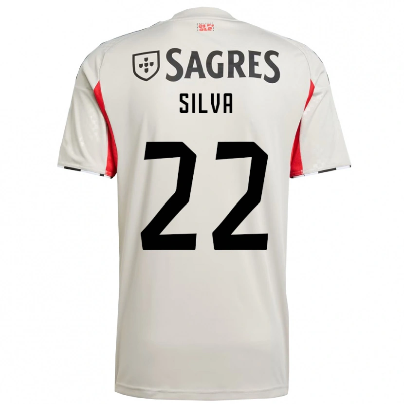 Danxen Niño Camiseta Amelia Silva #22 Blanco Roto Rojo 2ª Equipación 2025/26 La Camisa México