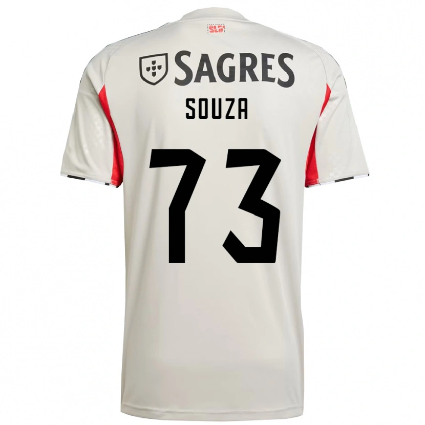 Danxen Niño Camiseta Beni Souza #73 Blanco Roto Rojo 2ª Equipación 2025/26 La Camisa México