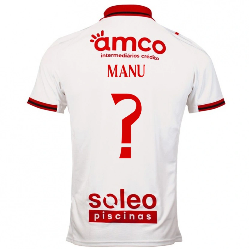 Danxen Niño Camiseta Manu Teixeira #0 Blanco Rojo 2ª Equipación 2025/26 La Camisa México