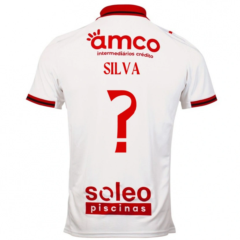 Danxen Niño Camiseta Santiago Silva #0 Blanco Rojo 2ª Equipación 2025/26 La Camisa México
