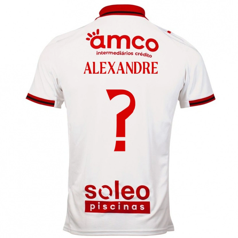 Danxen Niño Camiseta Daniel Alexandre #0 Blanco Rojo 2ª Equipación 2025/26 La Camisa México
