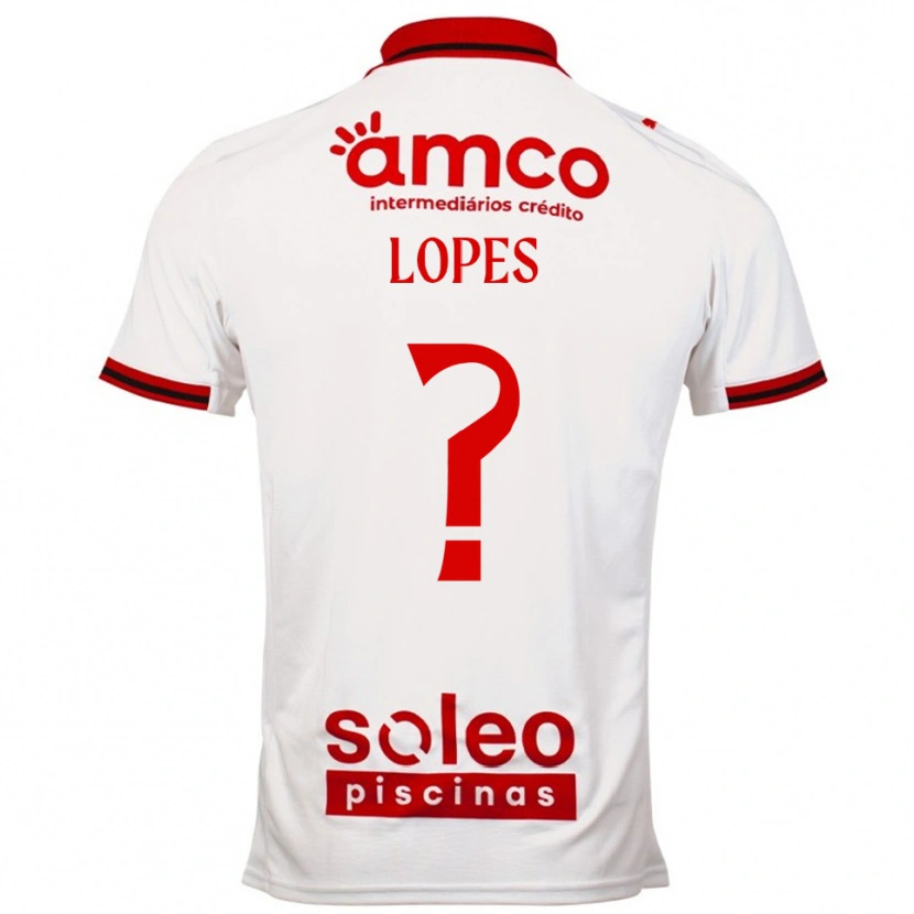 Danxen Niño Camiseta Ivo Lopes #0 Blanco Rojo 2ª Equipación 2025/26 La Camisa México