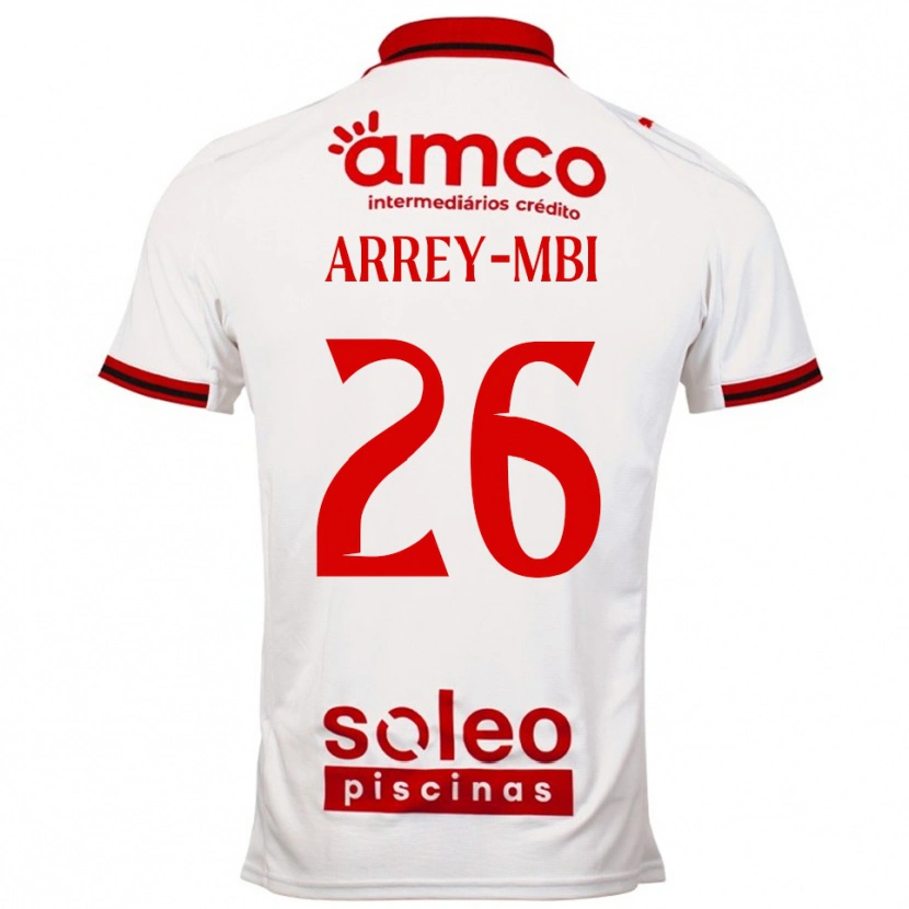 Danxen Niño Camiseta Bright Arrey-Mbi #26 Blanco Rojo 2ª Equipación 2025/26 La Camisa México