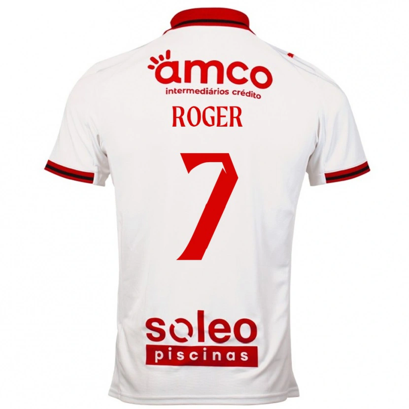 Danxen Niño Camiseta Roger #7 Blanco Rojo 2ª Equipación 2025/26 La Camisa México