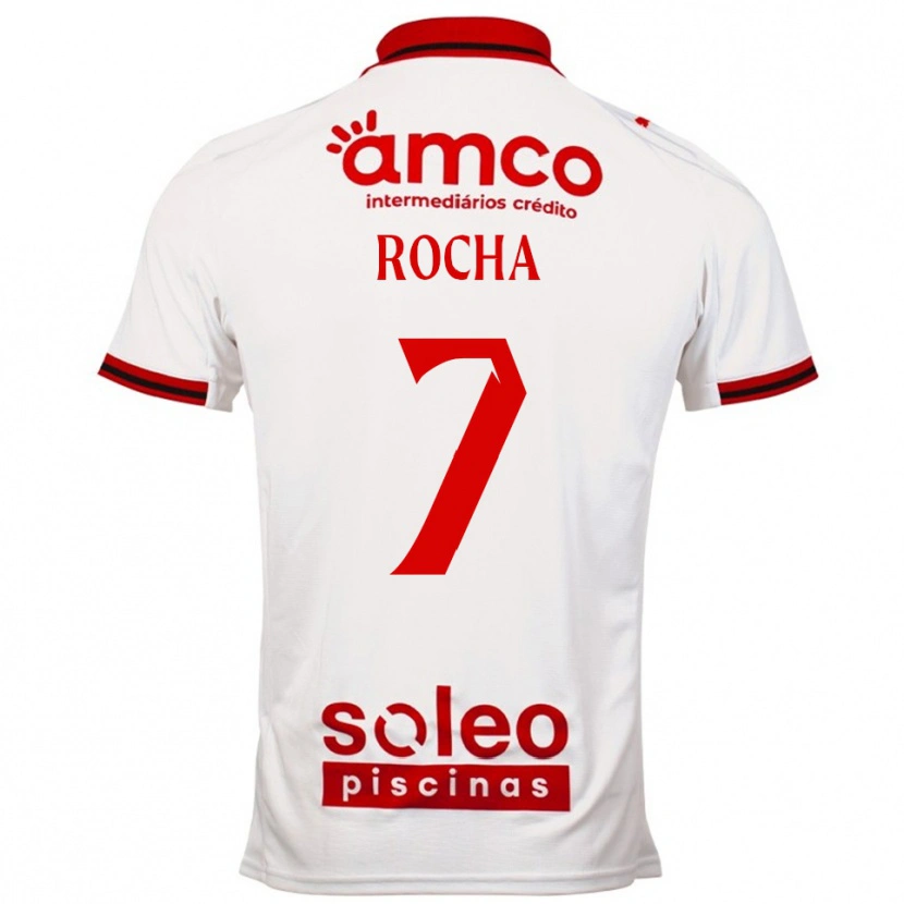 Danxen Niño Camiseta Carolina Rocha #7 Blanco Rojo 2ª Equipación 2025/26 La Camisa México