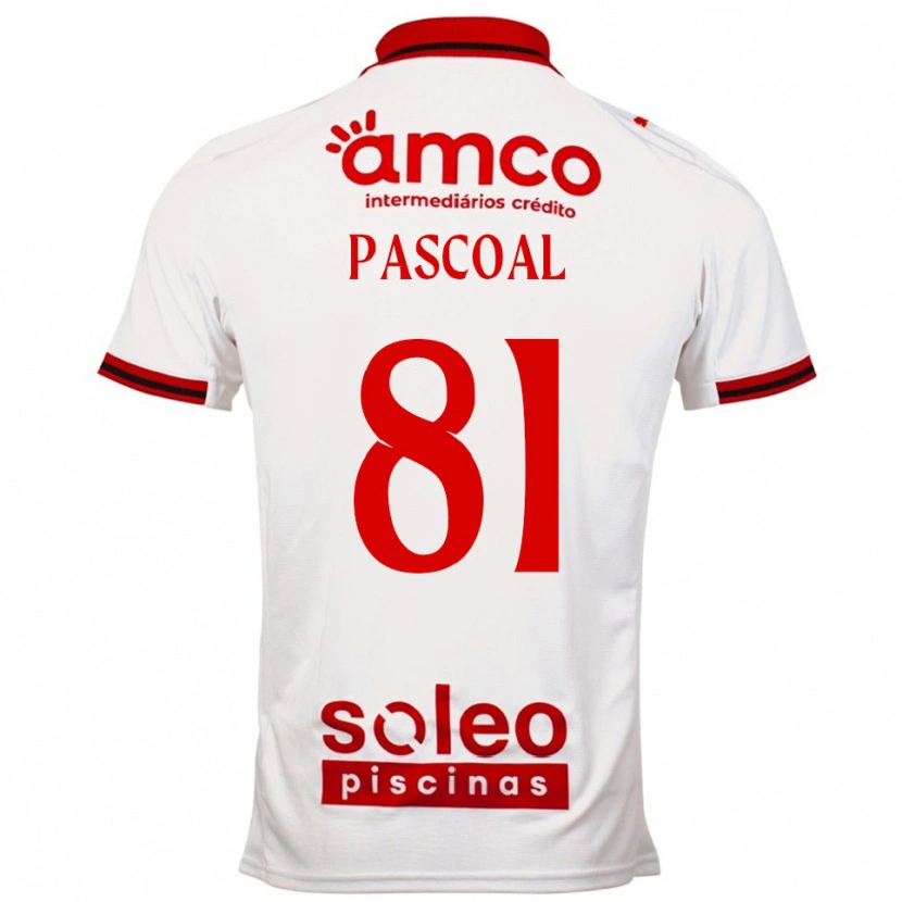 Danxen Niño Camiseta Fodé Pascoal #81 Blanco Rojo 2ª Equipación 2025/26 La Camisa México