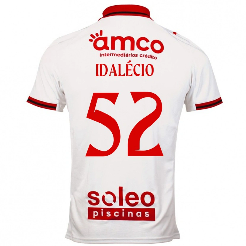 Danxen Niño Camiseta Idalécio #52 Blanco Rojo 2ª Equipación 2025/26 La Camisa México