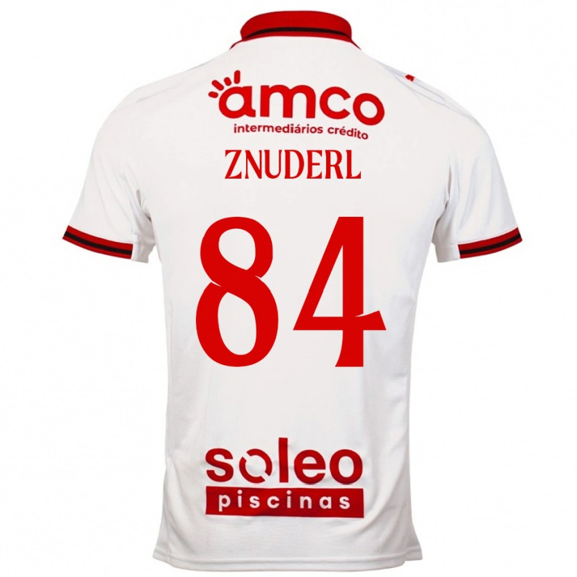 Danxen Niño Camiseta Tai Znuderl #84 Blanco Rojo 2ª Equipación 2025/26 La Camisa México