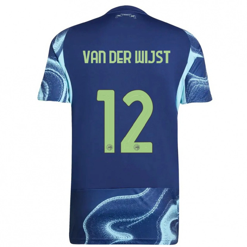 Danxen Niño Camiseta Giovanni Van Der Wijst #12 Marino Celeste 2ª Equipación 2025/26 La Camisa México