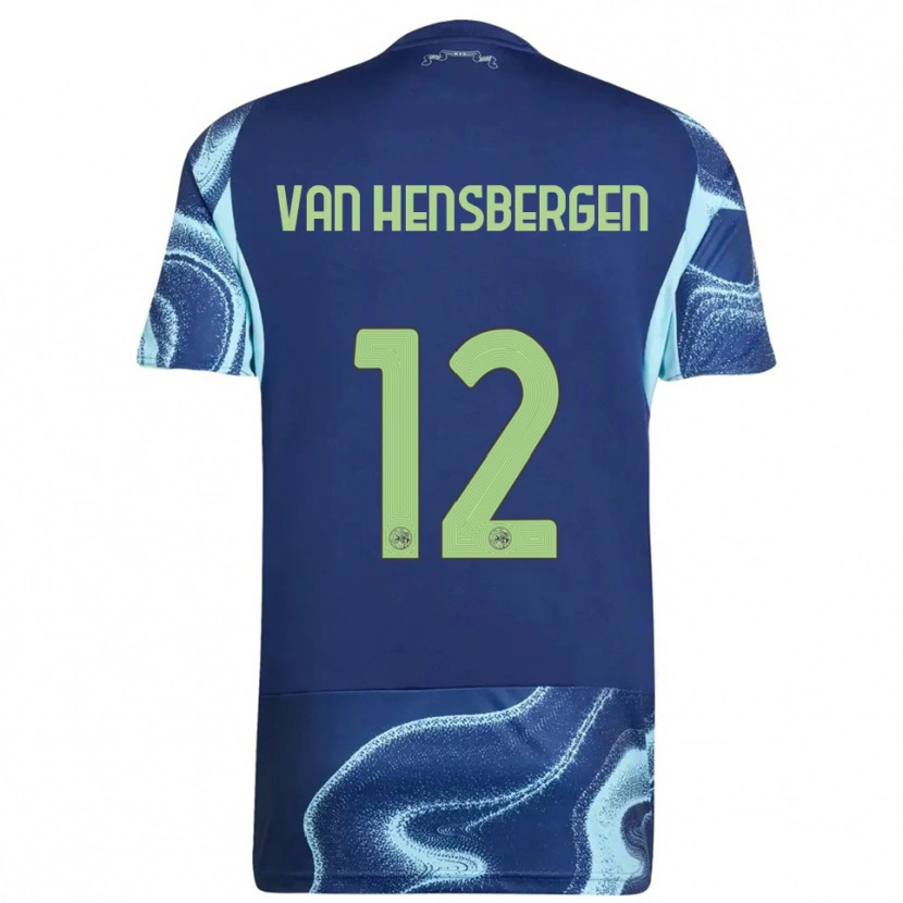 Danxen Niño Camiseta Jade Van Hensbergen #12 Marino Celeste 2ª Equipación 2025/26 La Camisa México