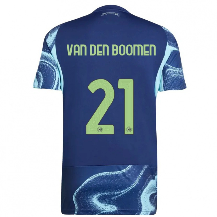 Danxen Niño Camiseta Branco Van Den Boomen #21 Marino Celeste 2ª Equipación 2025/26 La Camisa México