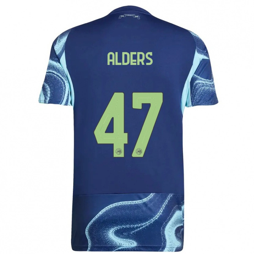 Danxen Niño Camiseta Gerald Alders #47 Marino Celeste 2ª Equipación 2025/26 La Camisa México