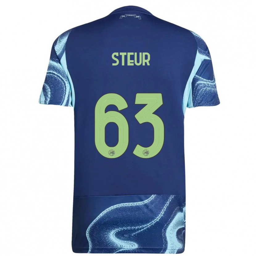 Danxen Niño Camiseta Sean Steur #63 Marino Celeste 2ª Equipación 2025/26 La Camisa México