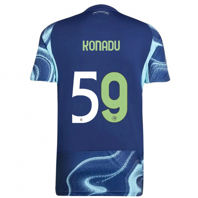 Danxen Niño Camiseta Don-Angelo Konadu #59 Marino Celeste 2ª Equipación 2025/26 La Camisa México