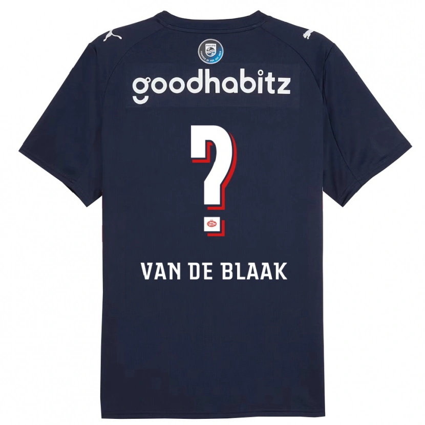 Danxen Niño Camiseta Emmanuel Van De Blaak #0 Marino Blanco 2ª Equipación 2025/26 La Camisa México