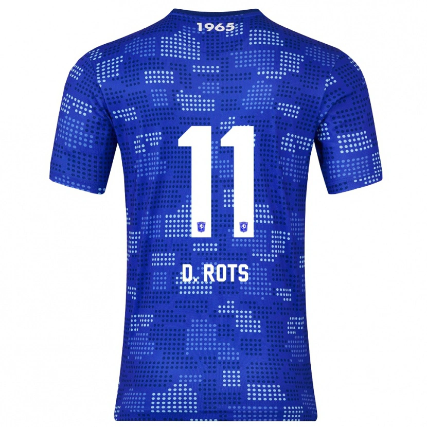 Danxen Niño Camiseta Daan Rots #11 Azul Celeste 2ª Equipación 2025/26 La Camisa México