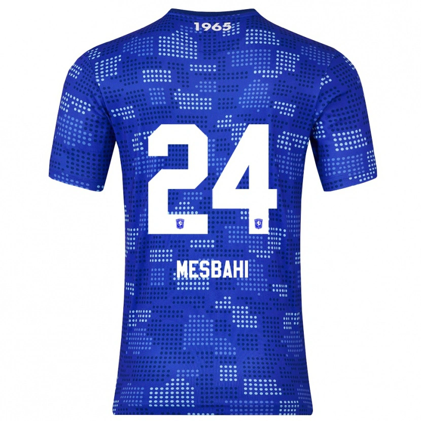 Danxen Niño Camiseta Juliën Mesbahi #24 Azul Celeste 2ª Equipación 2025/26 La Camisa México
