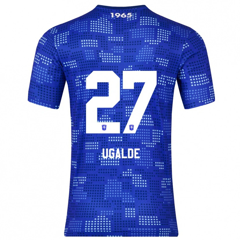 Danxen Niño Camiseta Manfred Ugalde #27 Azul Celeste 2ª Equipación 2025/26 La Camisa México