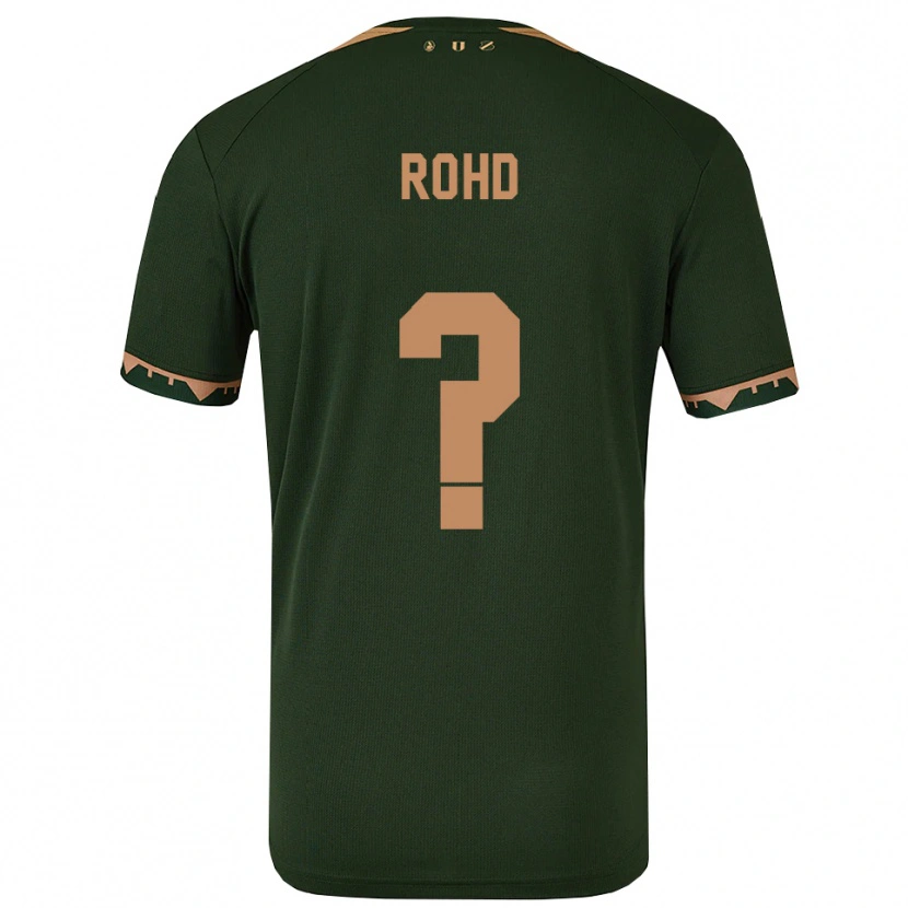 Danxen Niño Camiseta Emil Rohd #0 Verde Oro 2ª Equipación 2025/26 La Camisa México