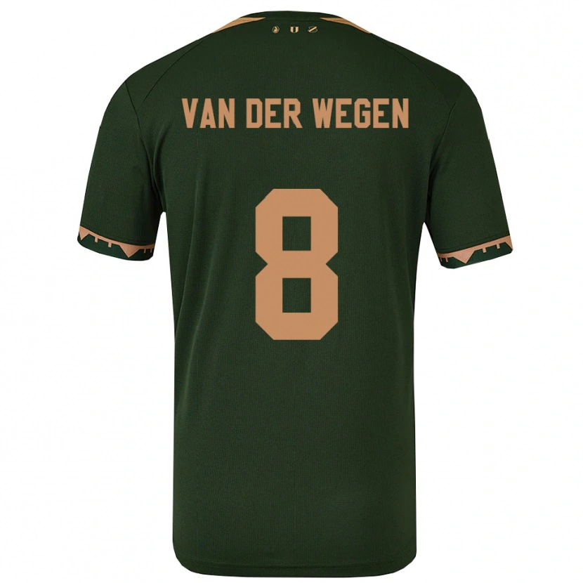Danxen Niño Camiseta Sil Van Der Wegen #8 Verde Oro 2ª Equipación 2025/26 La Camisa México