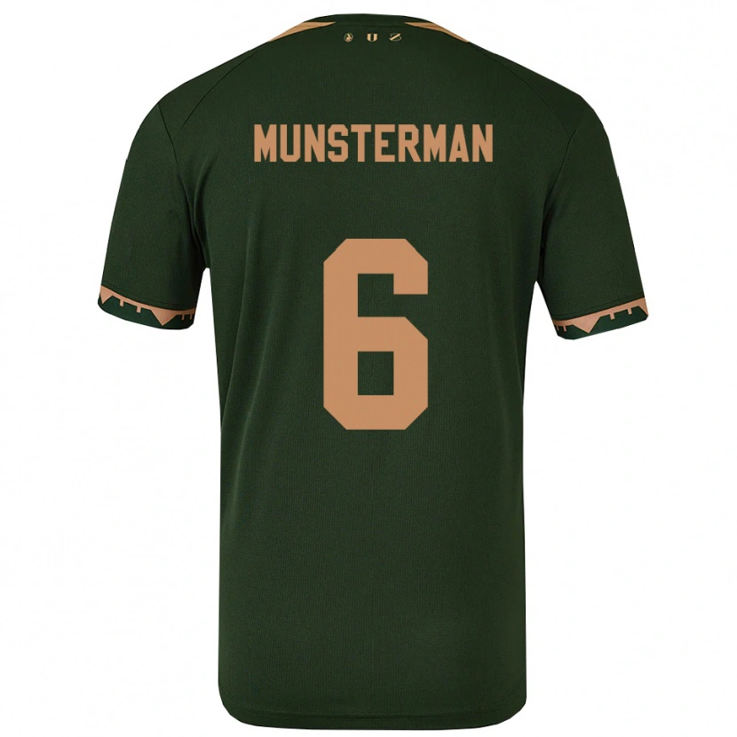 Danxen Niño Camiseta Marthe Munsterman #6 Verde Oro 2ª Equipación 2025/26 La Camisa México