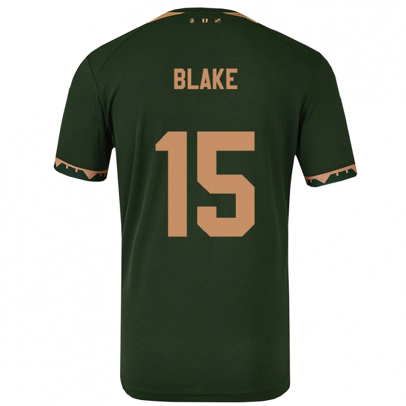 Danxen Niño Camiseta Adrian Blake #15 Verde Oro 2ª Equipación 2025/26 La Camisa México