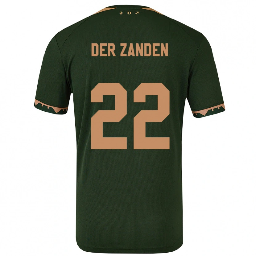 Danxen Niño Camiseta Iise Van Der Zanden #22 Verde Oro 2ª Equipación 2025/26 La Camisa México