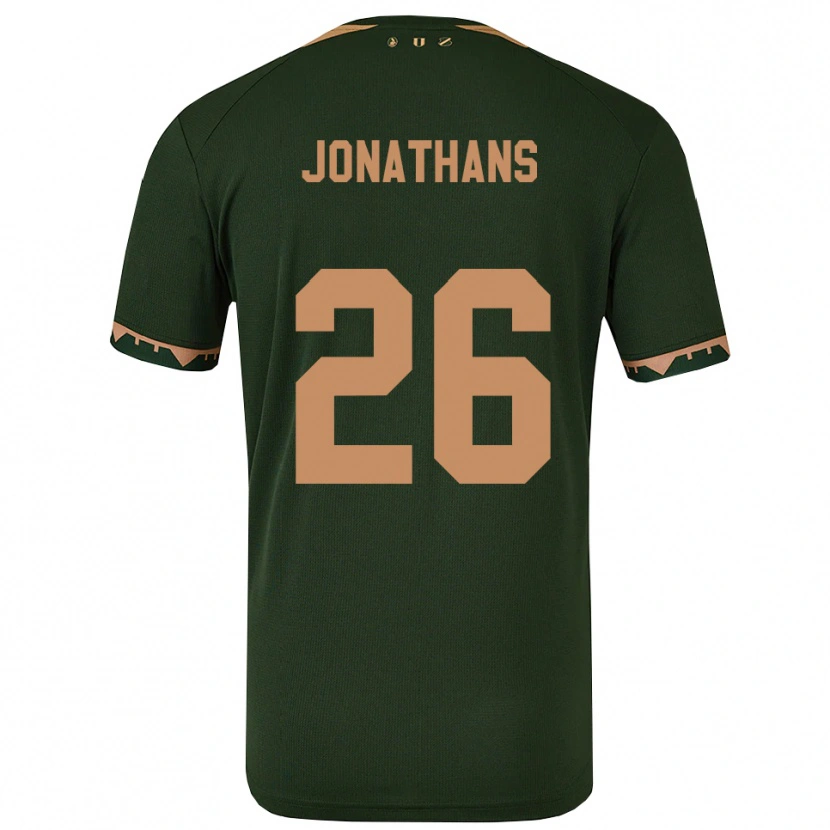 Danxen Niño Camiseta Miliano Jonathans #26 Verde Oro 2ª Equipación 2025/26 La Camisa México