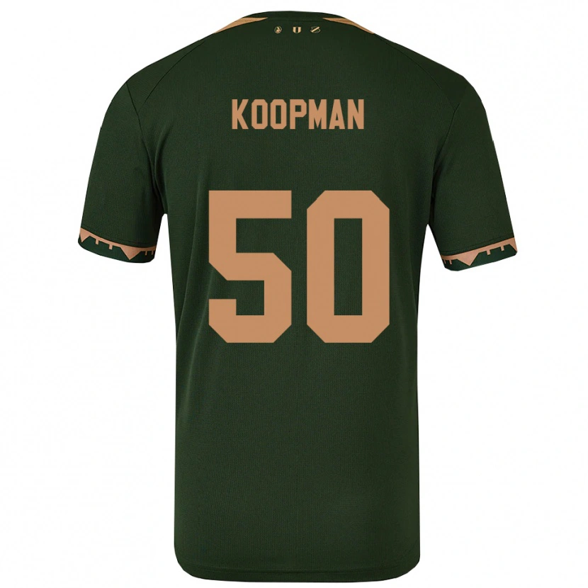 Danxen Niño Camiseta Kyra Koopman #50 Verde Oro 2ª Equipación 2025/26 La Camisa México