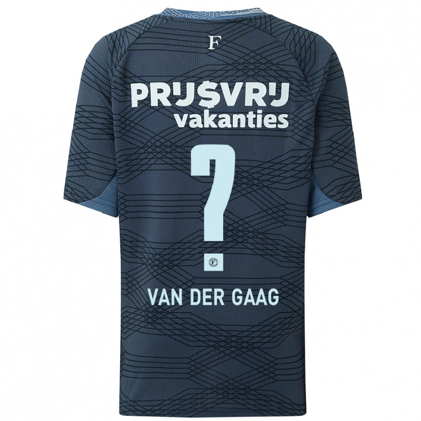Danxen Niño Camiseta Bo Van Der Gaag #0 Negro Gris 2ª Equipación 2025/26 La Camisa México